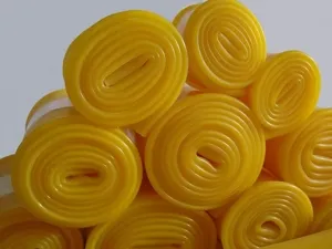 Mangas de silicona amarilla